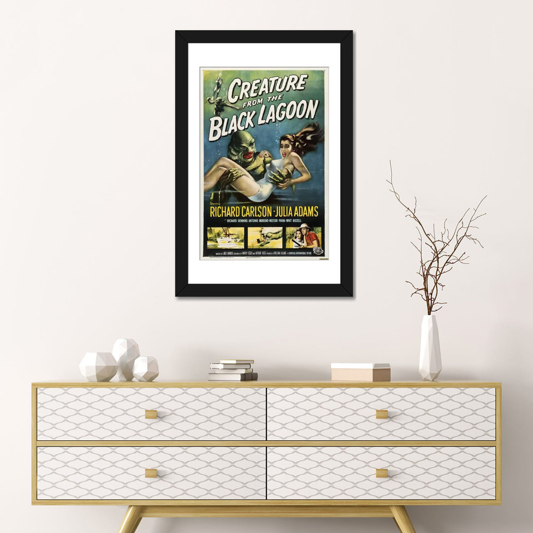" Creature From The Black Lagoon (1954) Movie Poster " by Top Art Portfolio East Urban Home Mat