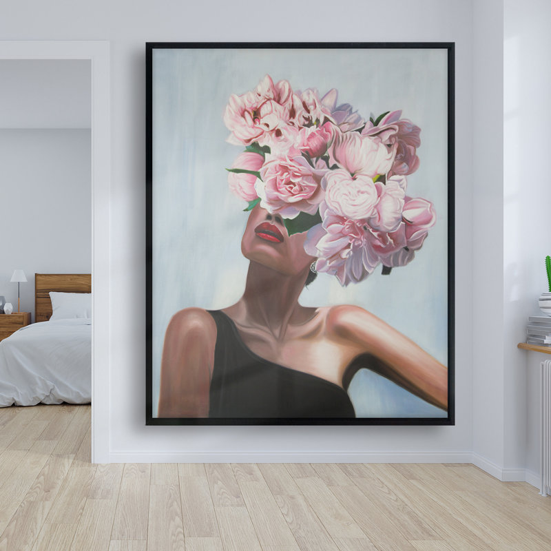 «See Life In Flowers» sur toile, H 60 po x l 48 po
