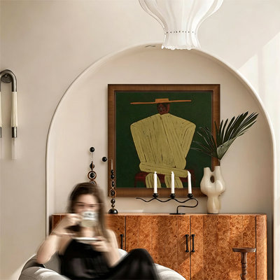 Peinture abstraite Mid-Century