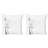 Ambesonne Dandelion Decorative Throw Pillow Case Pack Of 2, Monochrome Dandelions Blowing In The Wind Fluffy Flower Romance Theme, Couch Bedroom Living Room Cushion Cover, 16", Black White-57229542