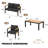 4PCS Patio Furniture Set, All-Weather Aluminum Outdoor Conversation Set With Coffee Table-343164271