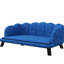 Dark Blue Velvet Dog Bed, Foam Cushioned For Medium And Large Canines, Elegant Cozy , Bed Breeds, Comfortable Stylish