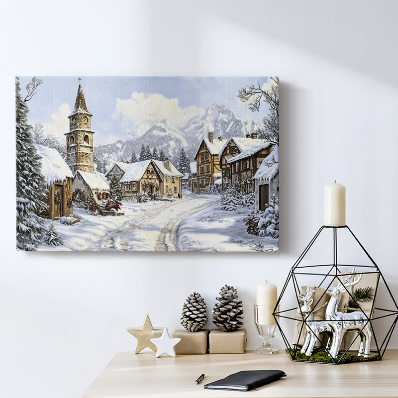 Christmas Holiday Arts - Toile tendue avec châssis, H 32 po x l 48 po