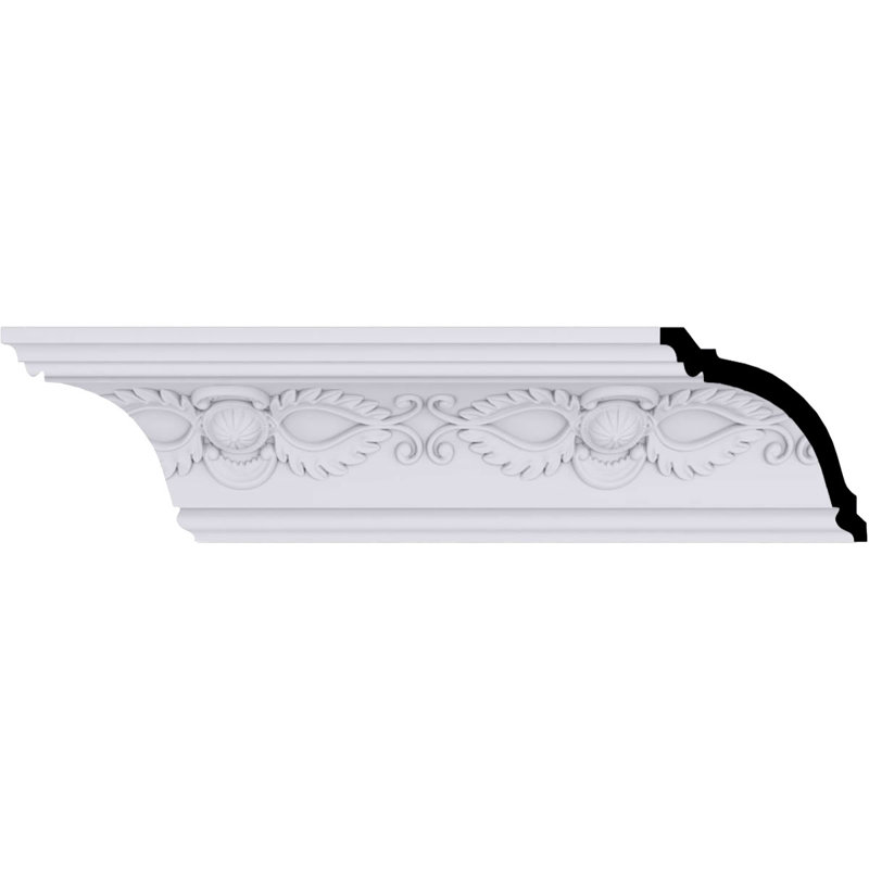 3 H 3 7/8 po x P 3 3/4 po x P 5 3/8 po x L 94 1/2 po (7 7/8 po), moulure couronnée Logan