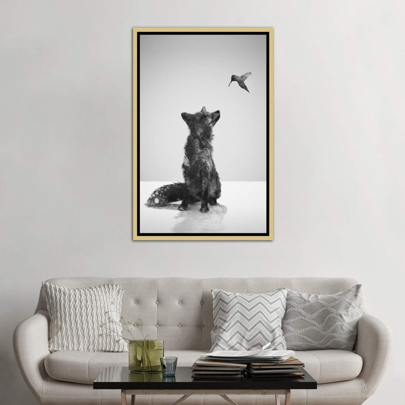 Petit ami par Daniel Taylor - reproduction, H 40 po x l 60 po x 1,5 po, Encadrement doré