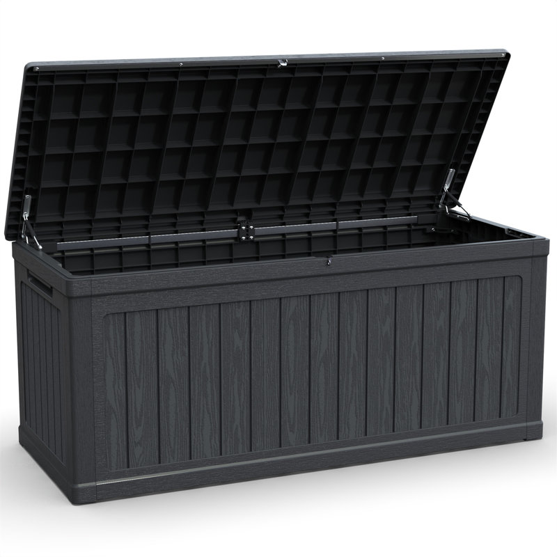 Grande boîte de rangement pour terrasse de 260 gallons pour mobilier de patio