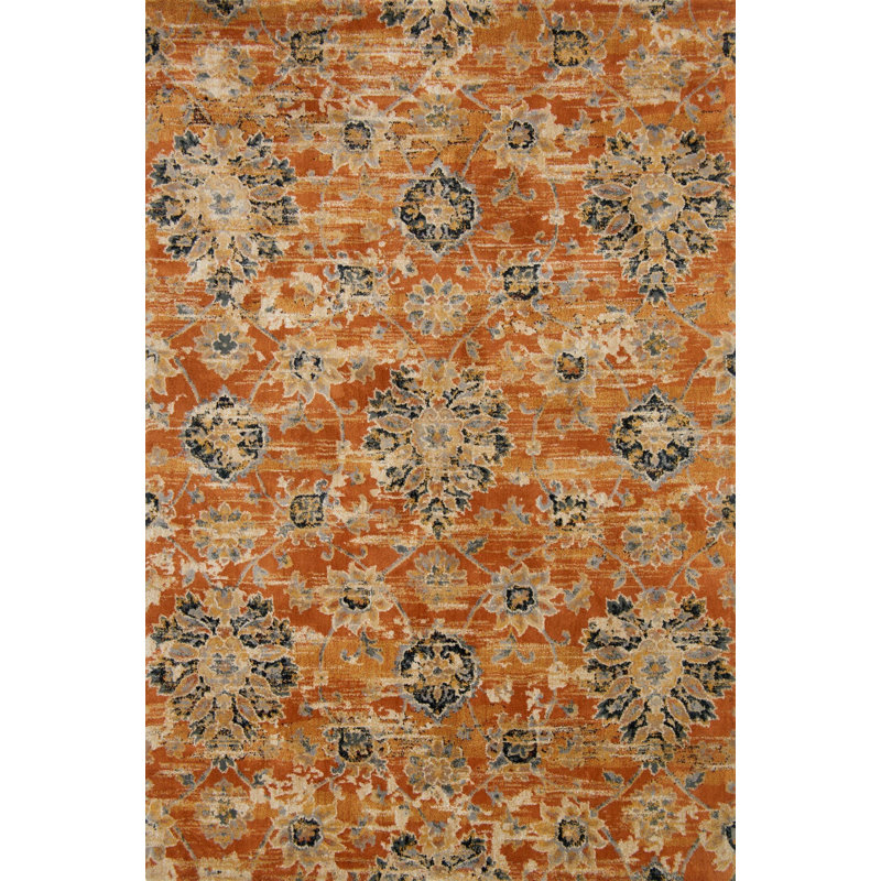 Tapis rouille Magdy, Rectangle 5 pi x 7 pi 6 po