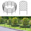 37.5'' H x 13'' W Black Metal Fencing