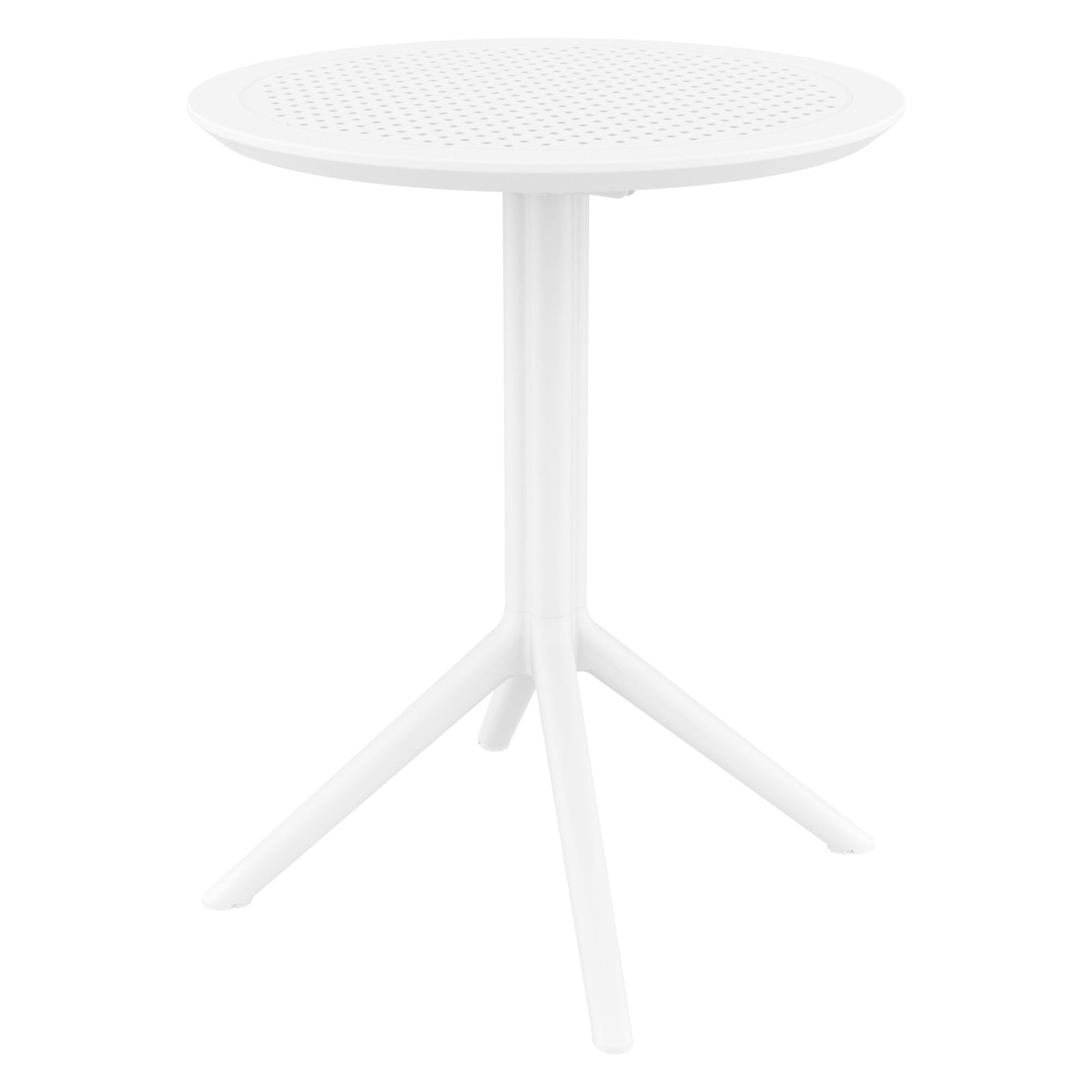Farrah 24" Patio Bistro Set, White/Blue
