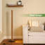 Arrya 117.5cm Brown LED Task Floor Lamp