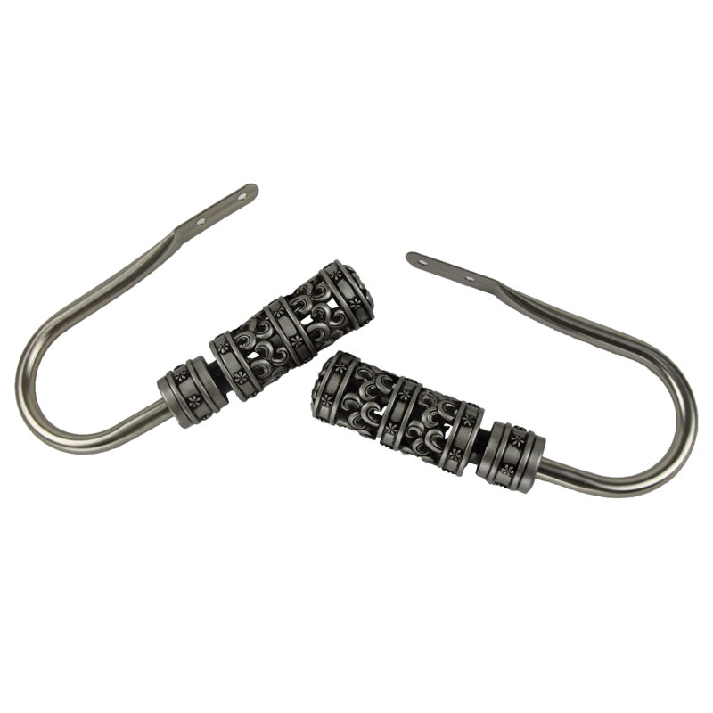 Retenue de rideau Prattsville, Nickel satiné