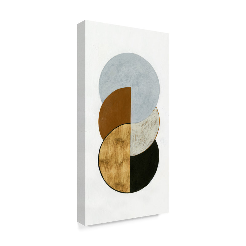 « stacked pièces ii », reproduction de peinture à l’acrylique sur toile tendue, H 47 po x l 24 po x P 2 po
