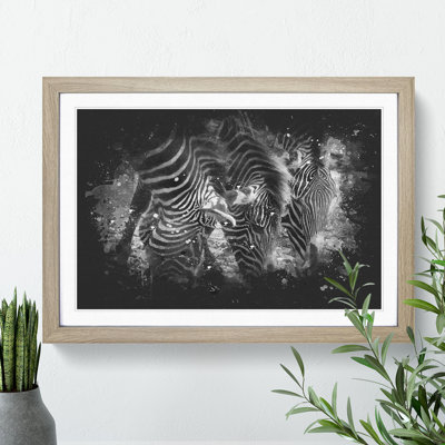 Zebras Vol.2 Paint Splash - Picture Frame Graphic Art
