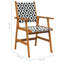 Chaise de patio en acacia avec coussin