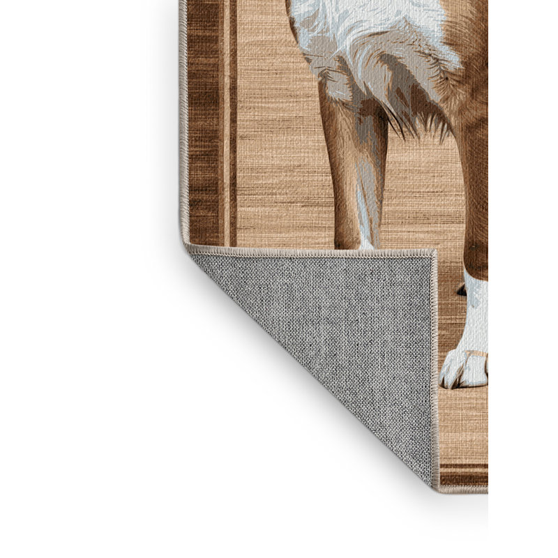 Washable Sloughi Dogs Area Rug, Rectangle 2' x 3'