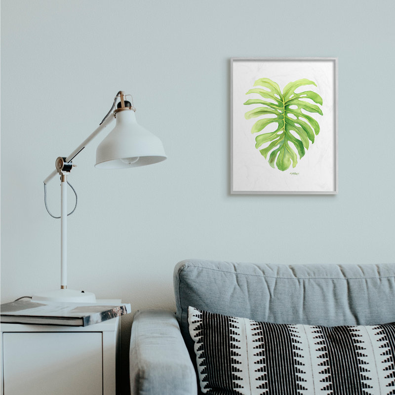 «Monstera Leaf Tropical Plant» par Melissa Hyatt LLC - impression sur toile, H 20 po x l 16 po, Estampe numérique Farmhouse