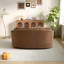 Canapé large recouvert recouvert d'une housse moderne en chenille-836733397