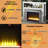 Noralie Fireplace W/LED