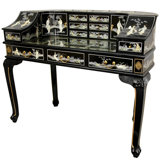 Mother of Pearl Lady's Roll Secretary Desk