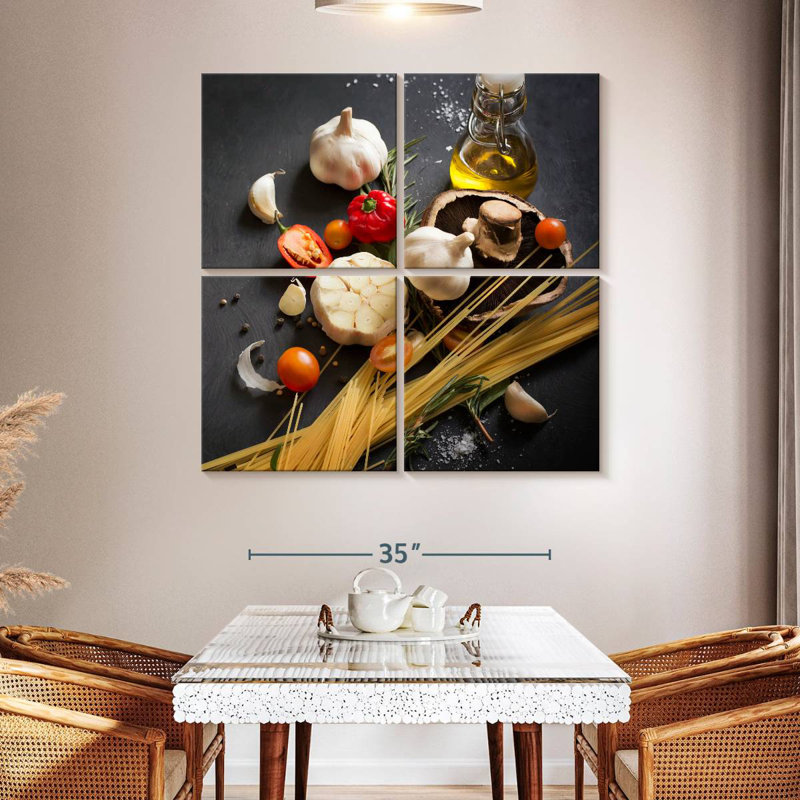 Yarlin Italian Spaghetti Recipe, 45" H x 45" W