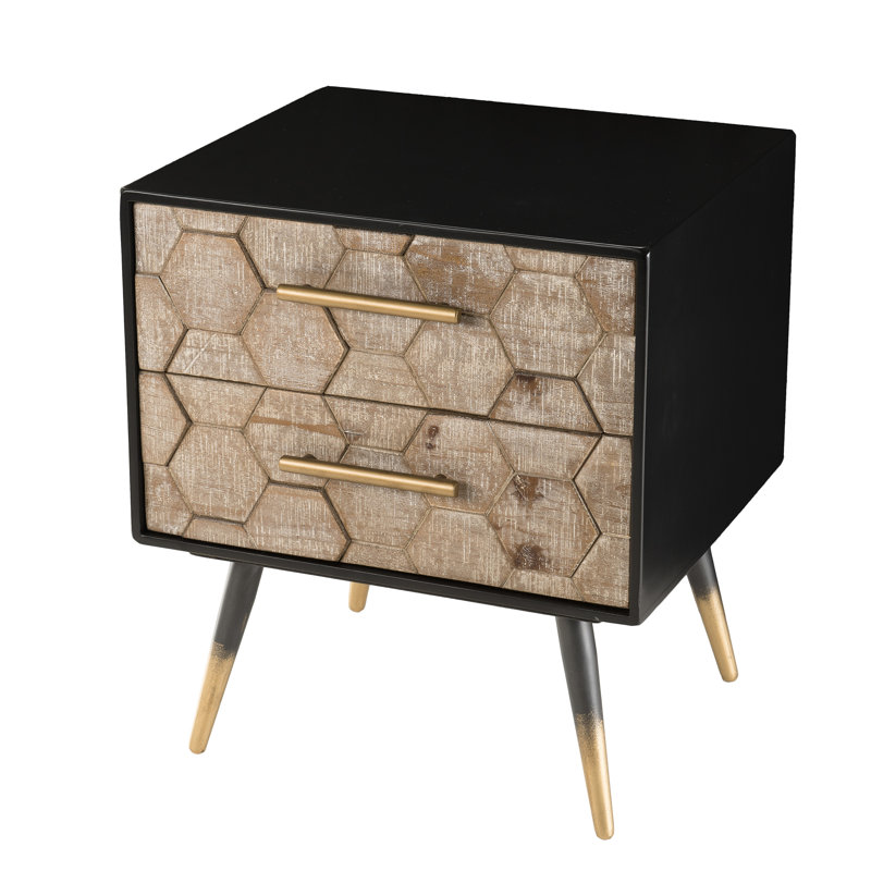 Wickersham 44cm W Bedside Table