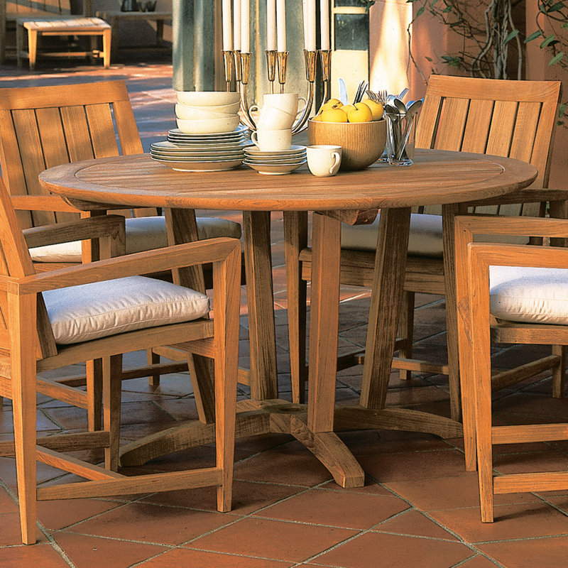 Amalfi Outdoor Round Teak Dining Table