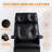 Kinnls Freya Power Recliner Chair with Footrest, Fully Reclining Office Chair Modern Managerial Executive Chairs, Ergonomic Genuine Leather Home Office Desk Chair (Black-Dual Motor)-101575228