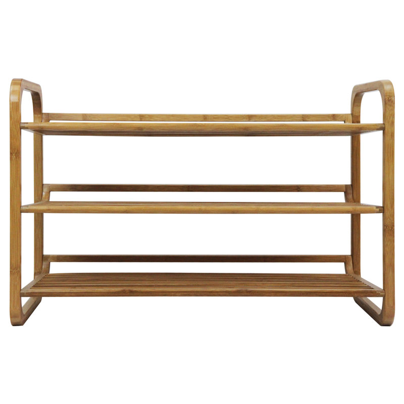 3-Tier Bamboo Shoe Rack, Brown