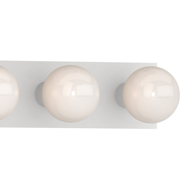 10-Light Indoor White Wall Mount Vanity Light Bath Bar No Shades