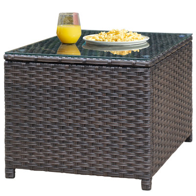 Guillen Square Metal Outdoor Coffee Table , 23.47'' in. W 23.47'' in. D