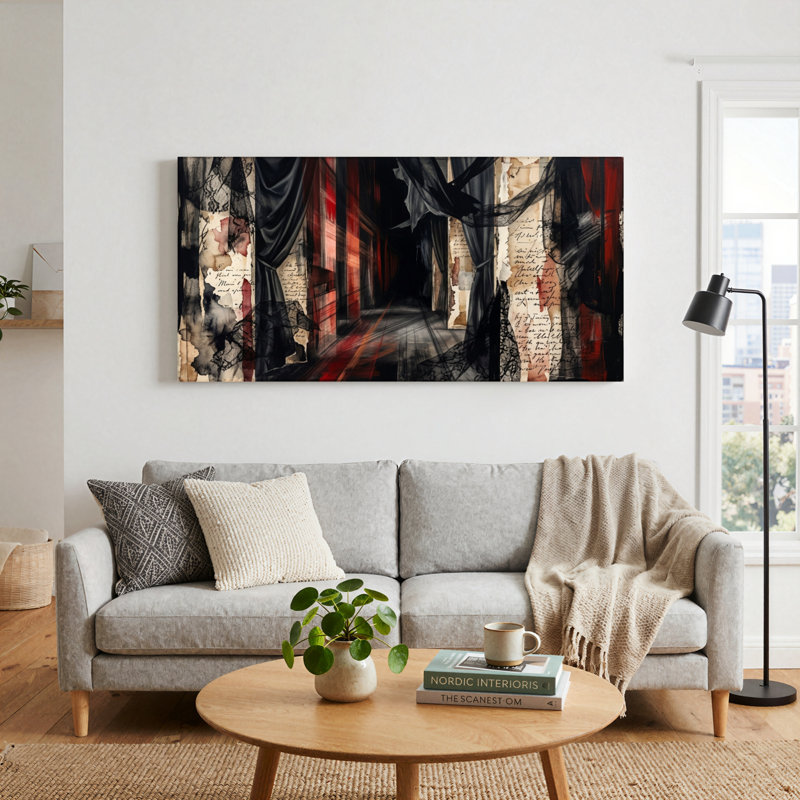 «Dark Gothic», reproduction d'art sur toile, ensemble de 1, L 46 po x H 24 po, Toile tendue