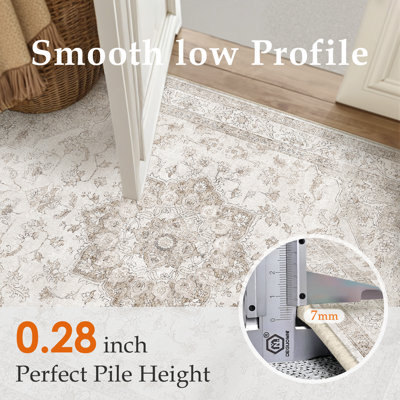 Stella Machine Washable Oriental Area Rug