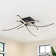 Lizetta 4-Light Smart Wi-Fi Flush Mount Ceiling Goolge Home Alexa Voice Control with Remote