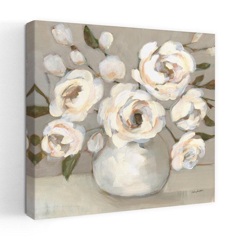Art floral contemporain Billy Jean, H 18 po x l 18 po