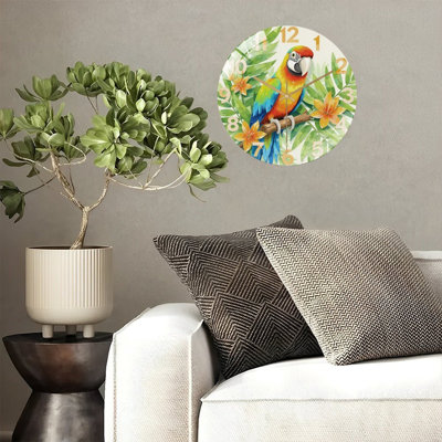 Horloge murale 12 po Macaw