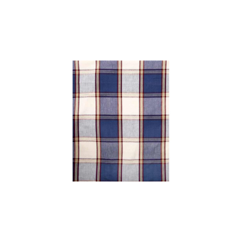 Cantonnière en coton 72 po Manz, Bleu marine