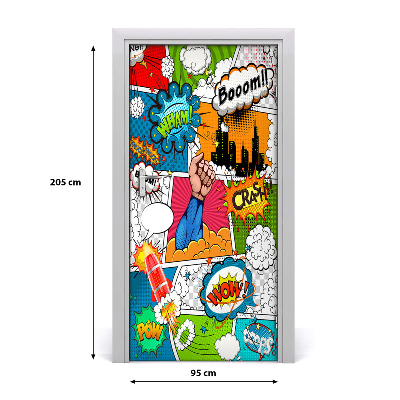 Comics Door Decal