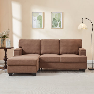Comfy Sectional Sofa With Thick Cushion