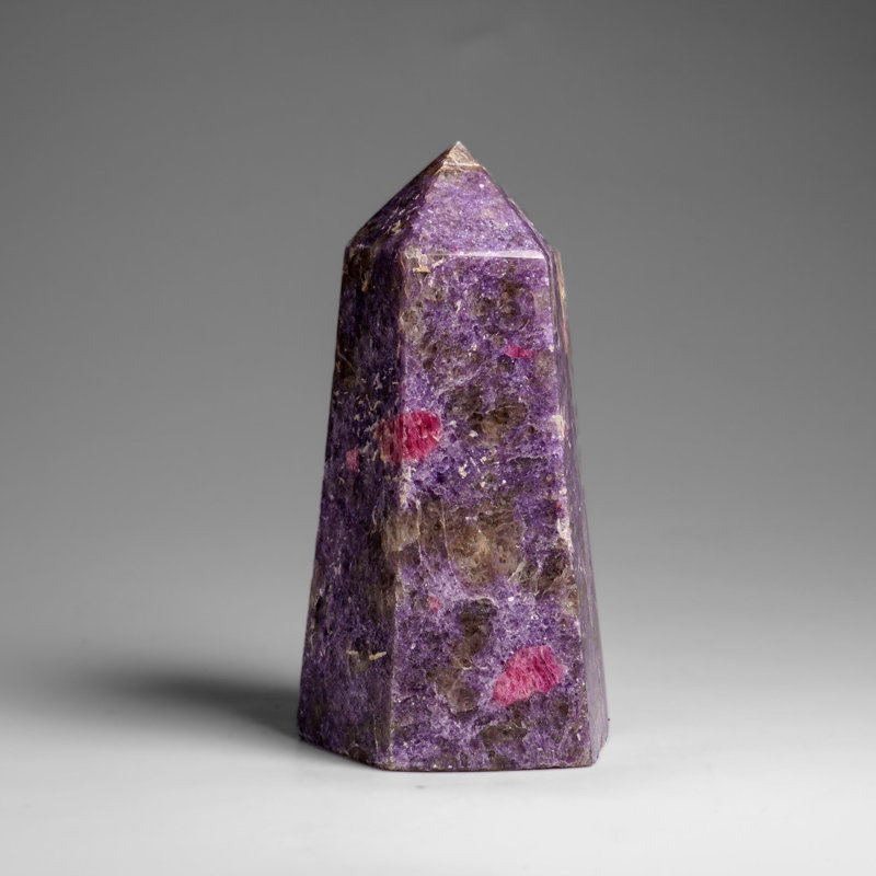 Genuine Polished Lepidolite Point From Madagascar (1 Lbs)