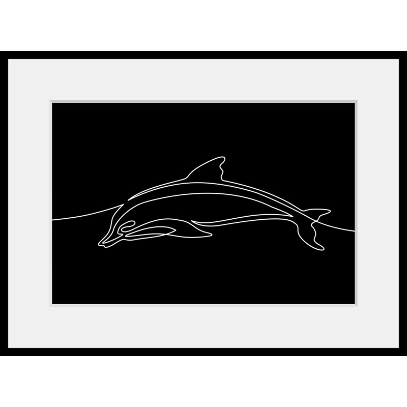 Dolphin - Single Picture Frame Print