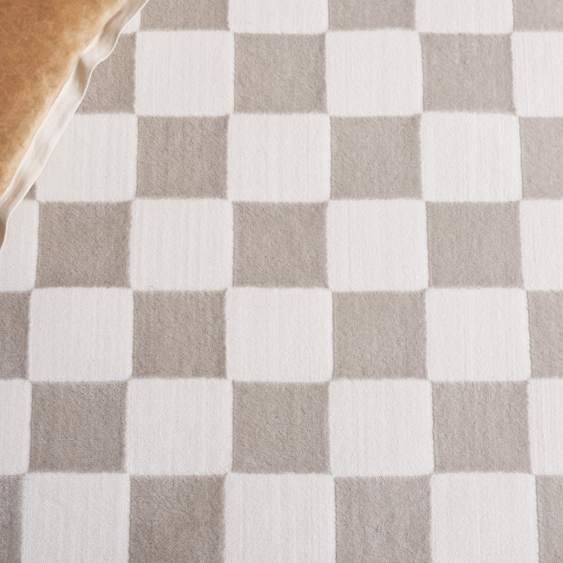 Leeni Performance Checkered Rug, Rectangle 5'3" x 7'6