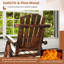 Chaise berçante d'extérieur 2 pièces Adirondack