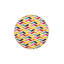 Tapis multicolore à motif géométrique rayé Cross Burst-1957280754