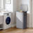  Fabric Laundry Hamper - Collapsible 1-Compartment Laundry Basket with Removable Laundry Bag - Gray-711960583
