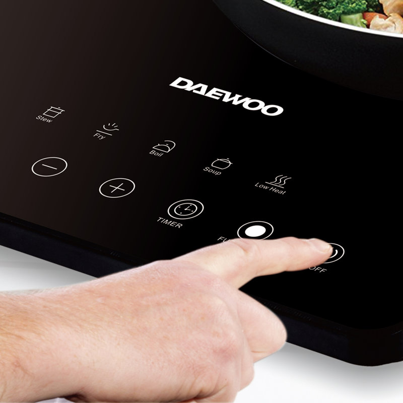 Daewoo Electric Induction Hob Portable Digital Touch Single Cooker Hot Plate 2000W