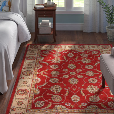 Tapis rouille / beige Baranof