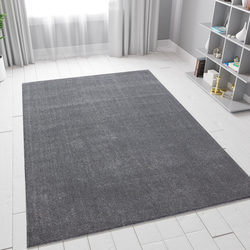 Hebbville Handwoven Grey Rug, Rectangle 200cm x 290cm