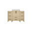 Armoire de meuble-lavabo à simple cuve l 48 po x P 22 po x H 34 po avec comptoir blanc-994600569
