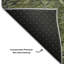 Tapis damassé de qualité supérieure lavable à la machine Dahl AMF1082-880464265