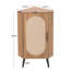 Unité de rangement de coin de chambre à coucher avec porte, capacité de charge de 88 livres, base triangulaire stable en métal intégrée à la machine, stratifié réglable, bonde, support de salle de bain à poignée souple, capacité estimée,-894602058